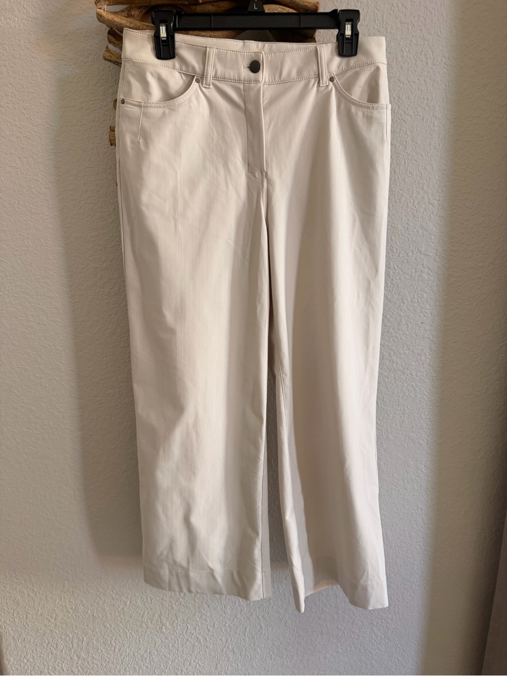 lululemon 5 pockets city sleek high rise wide leg Light sz 29 beige - Picture 3 of 7